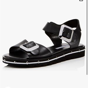 Charles David Women's Spy Leather Ankle Strap Sandals Size 7.5